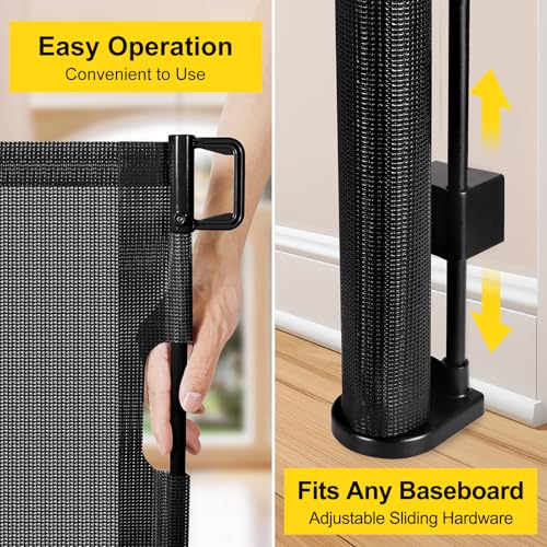 Bingguz pet gate with adjustable lower bracket