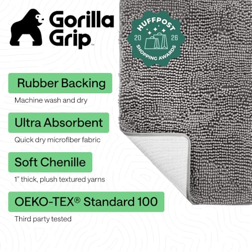 Plush chenille texture of GORILLA GRIP mat