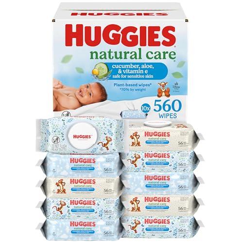 Huggies Natural Care Cucumber and Aloe wipes outer packaging