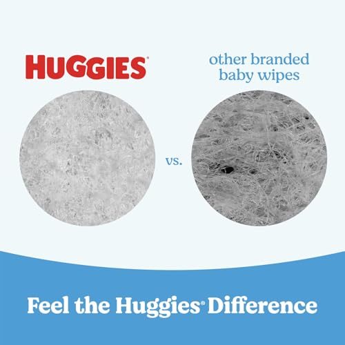 Side profile of Huggies Natural Care 560 count box