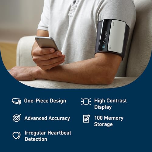 Omron Evolv monitor attached to an arm