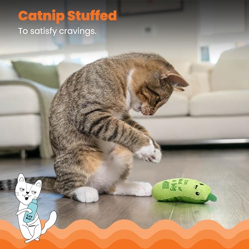 Cat stages toy showing crinkle interior