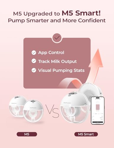 App interface for Momcozy M5 pump