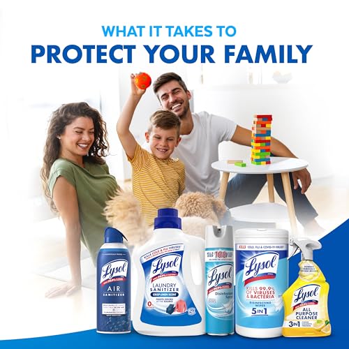 Lysol wipes stack in an 80 count pack