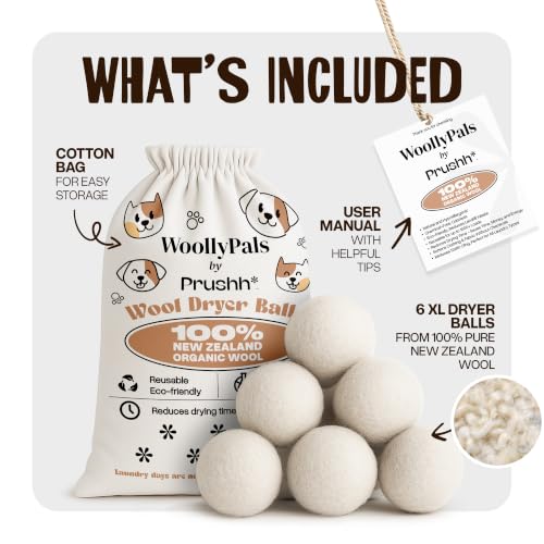 Static-reducing laundry wool balls