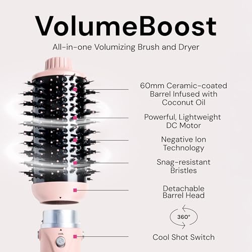 Close up of 60mm ceramic barrel on L'ANGE HAIR dryer