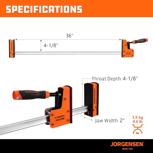 Jorgensen bar clamp set with glue separator
