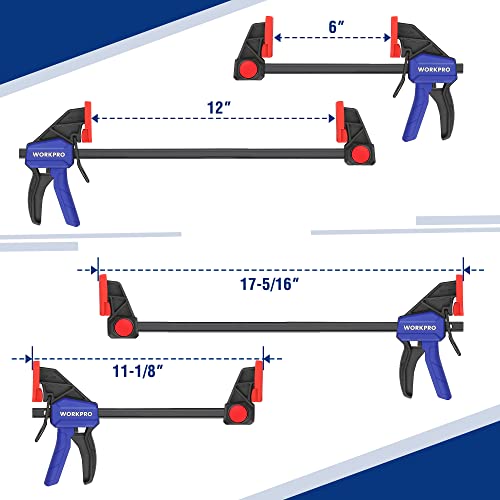 WORKPRO bar clamp handle ergonomics