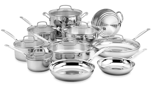 Cuisinart 17-Piece stainless steel cookware set 77-17N collection