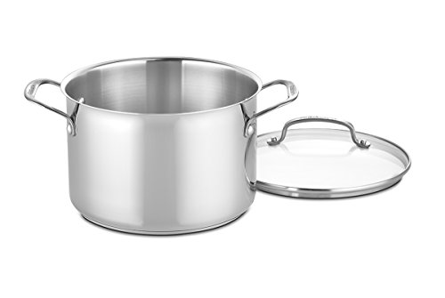 Side view of Cuisinart riveted stainless steel handle