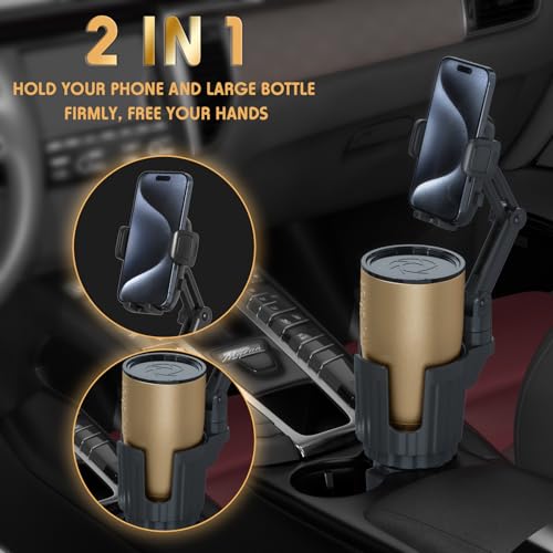 Close up of Bokilino car mount side buttons and phone grip