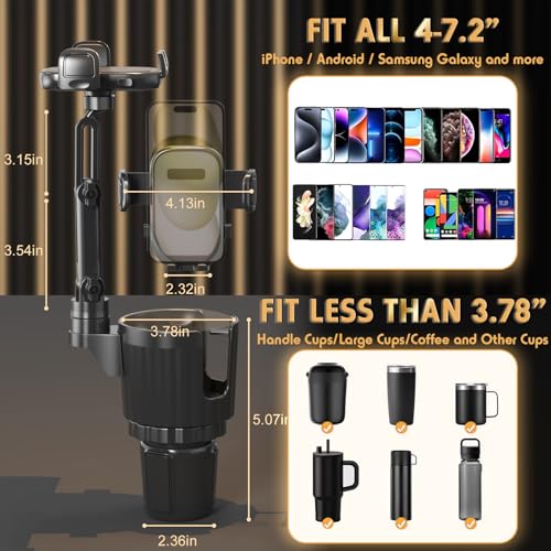 Bokilino cup holder expander showing bottle size compatibility