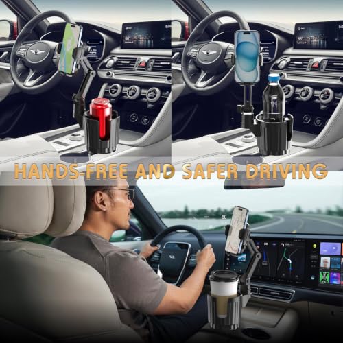 Exploded view of Bokilino universal car cup phone mount