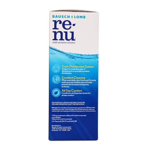 Included contact lens case with Renu solution