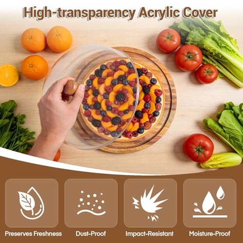 High-clarity acrylic dome for JOCHER cake display