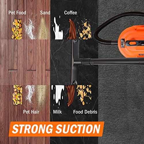 Orange and black 2.5 gallon shop vacuum