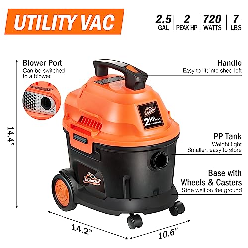 Included 13-piece accessory set for Armor All vac
