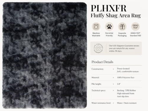 Bottom side of PLHXFR 8x10 rug showing non-slip backing
