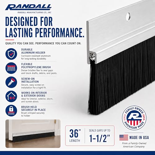 Aluminum door seal profile view