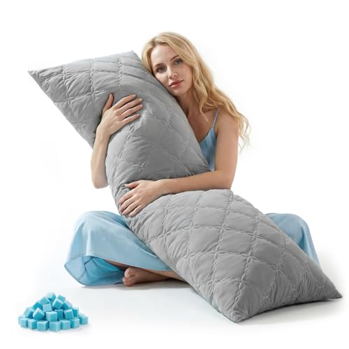 BEDELITE Cooling Body Pillow grey