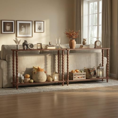 HOOBRO console table shown behind a sofa