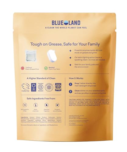 Eco-friendly detergent tablet close up