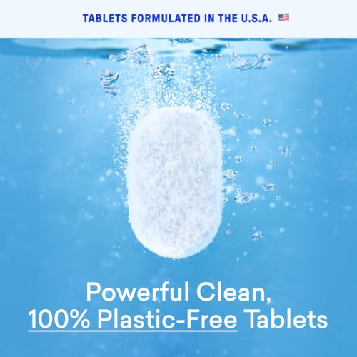 Detergent tablets inside the packaging