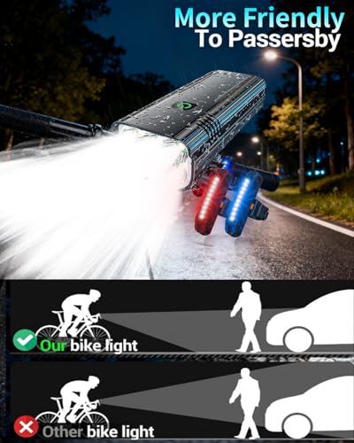 Bike light set with included cables and manual