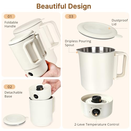 NAUQUOHZ Wax Melting Pot with Thermometer