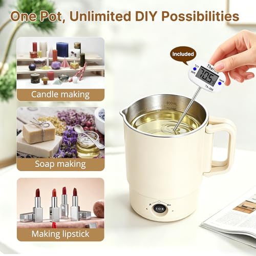 NAUQUOHZ Mini Wax Melter for DIY Soap