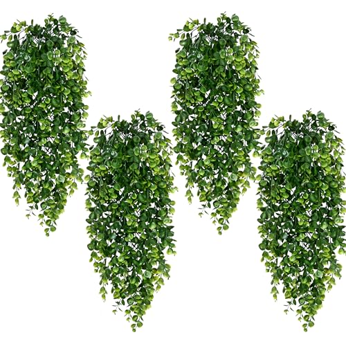 Waipfaru 4Pcs Fake Hanging Plants set