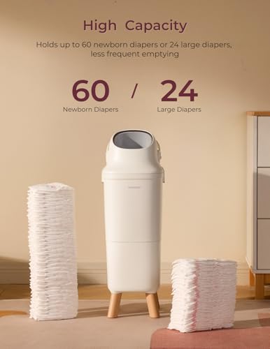 Transparent fill indicator on Momcozy pail