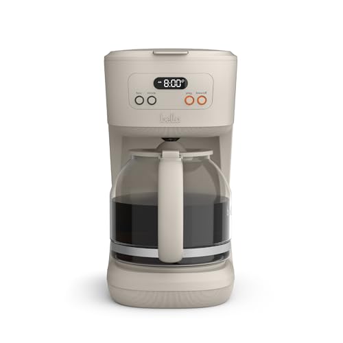 BELLA 12-Cup coffee maker in Oatmilk