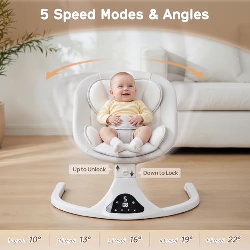 Close up of RIVIPLOU baby swing control panel
