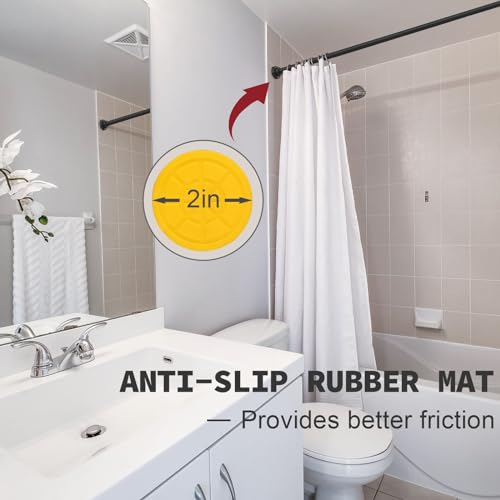 Thestoa curtain rod non-slip rubber end pad