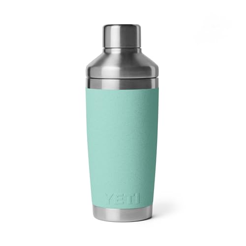 YETI logo detail on Rambler cocktail shaker