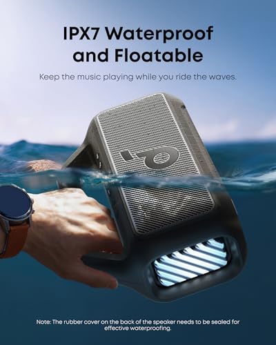Soundcore Boom 2 with RGB lights active