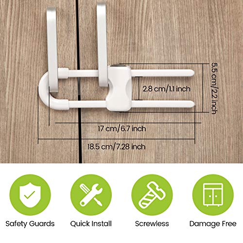 Close up of Jetec baby proof lock mechanism