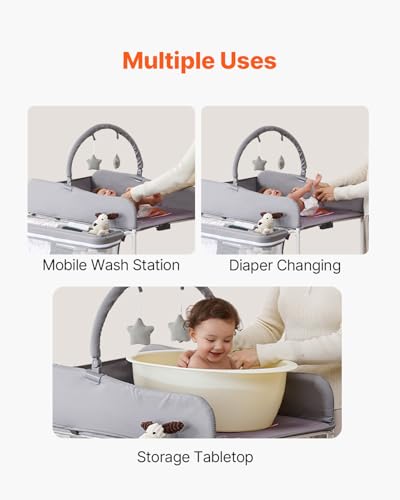 VEVOR baby changing table in folded position