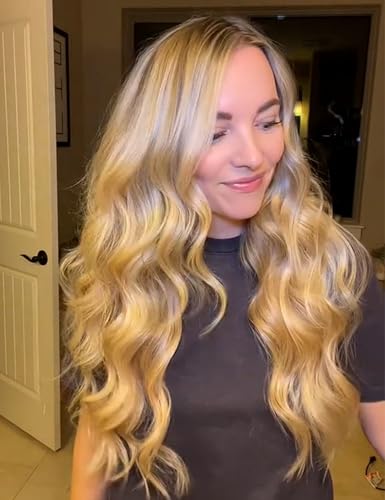 Lanvier ceramic tourmaline curling iron temperature controls