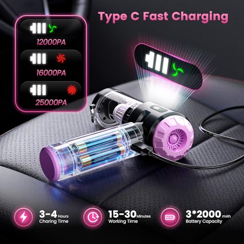 Foldable design of the Wansimoo portable vacuum