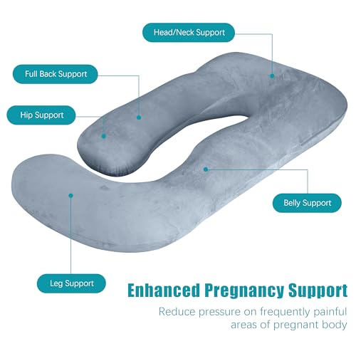 Cute Castle 57-inch pregnancy pillow ergonomic shape