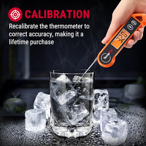 Cleaned TempPro thermometer under running water