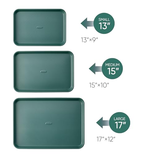Top view of three CAROTE baking pans