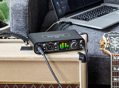 MOTU M2 compact desktop placement