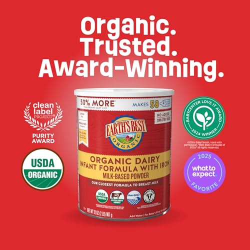 Earth's Best Organic formula container lid and scoop