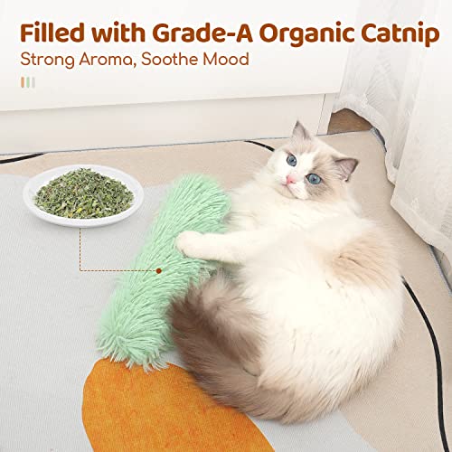 Soft plush material details of cat pillows