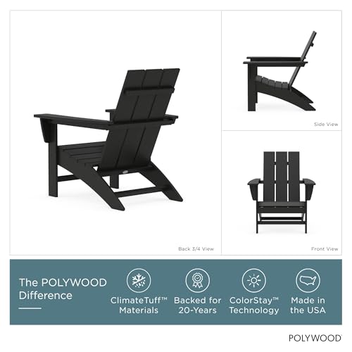 Wide armrest detail on Polywood chair