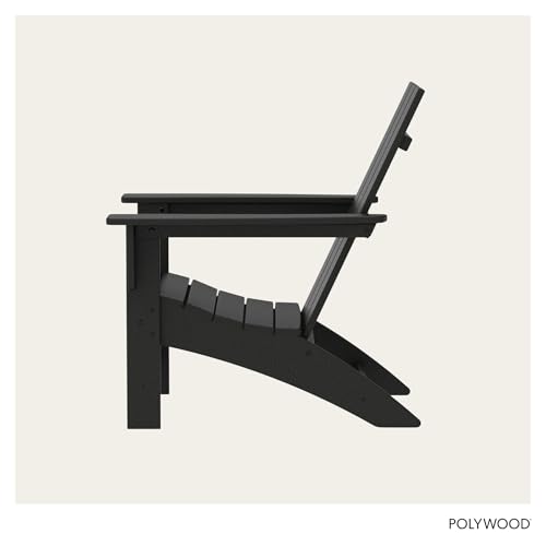 Polywood chair on a wooden deck