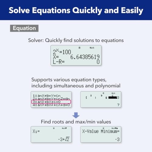 Scientific calculator back panel